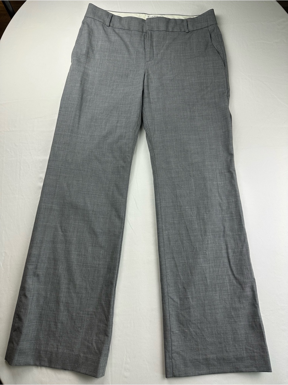Banana Republic Martin Fit Wool Trousers Mid-Rise Straight Leg Dress Pants 12
